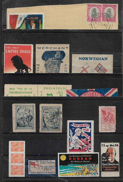 VERY INTERESTING EARLY LOT OF LABELS. SOME COOL JAN SMUTS STUFF !!!  SEE SCANS.