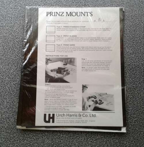 NEW, PACKAGED ASSORTED PRINZ MOUNTS, `LICK AND STICK` . NEVER USED, NEW !!!