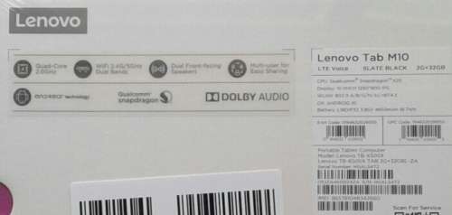 **WOW R1 START** BRAND NEW, STILL SEALED LENOVO M10 HD 32GB 10,1 INCH TABLET !!!  SEE DESCRIPTION.