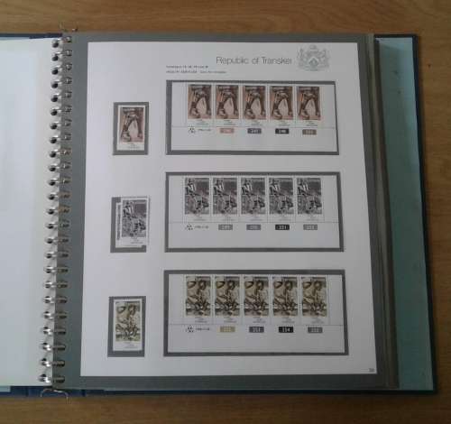 TRANSKEI (COMPLETE) VOL 1 OF 5. SETS, CONTROLS, FDC`S, DSC`S ETC. STUNNING !