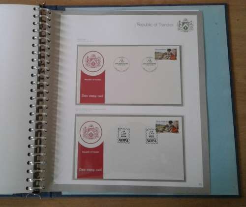 TRANSKEI (COMPLETE) VOL 1 OF 5. SETS, CONTROLS, FDC`S, DSC`S ETC. STUNNING !