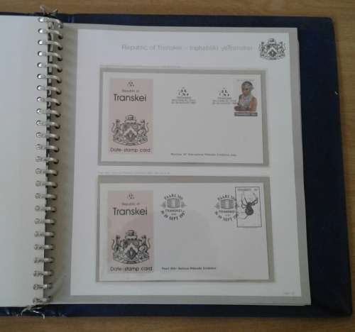 TRANSKEI (COMPLETE) VOL 4 OF 5. SETS, CONTROLS, FDC`S, DSC`S, ETC. LOVELY !