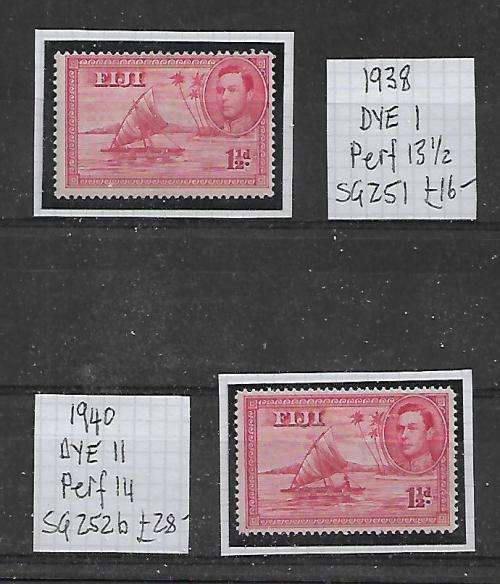 `THE FIJI FORGOTTEN FISHERMAN`  !!! 1940 MINT ORIGINAL AND REDRAWN. CV £44,00 (2014)