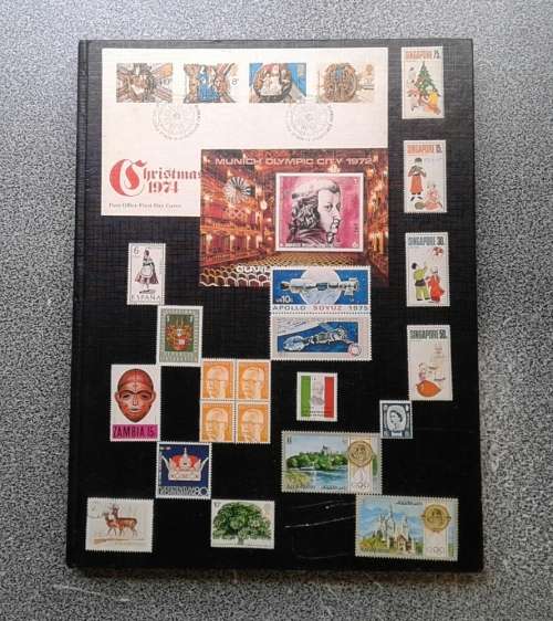 VERY NICE NEAT AND CLEAN 8/16 PAGE STOCKBOOK. CLEAR INTERLEAVES.