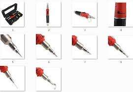 Gas Solder Iron - HS-1115 - Self Ignition 10-in-1 Kit