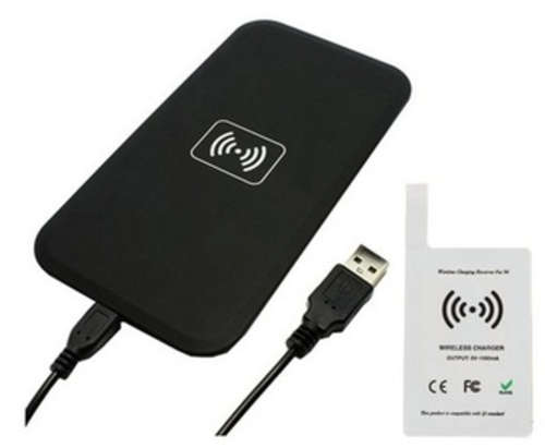 Qi Wireless Charger Charging Pad + Wireless Receiver Kit for Samsung Galaxy S4