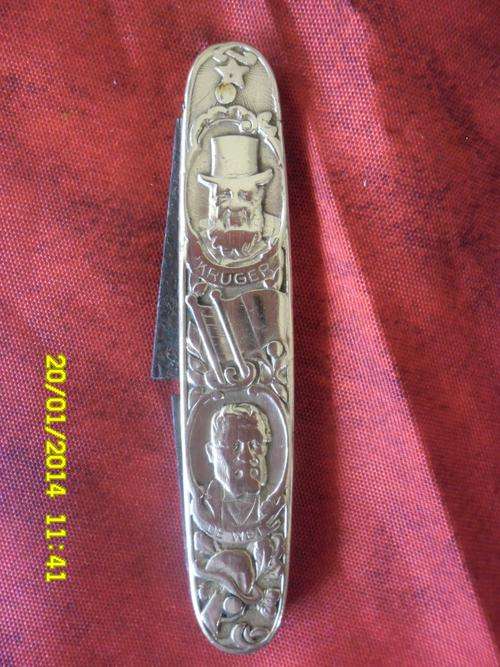KRUGER AND  DE WET BRASS POCKET KNIFE