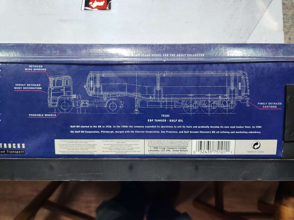 Corgi 1/50 EFR Tanker Gulf Oil