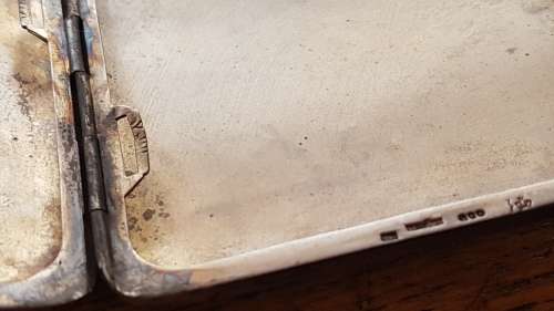 Art Nouveau silver cigarette case