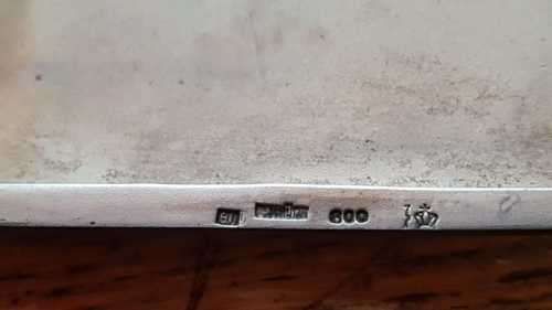 Art Nouveau silver cigarette case