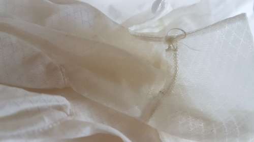 Vintage sheer white nylon wrist length ladies dress gloves