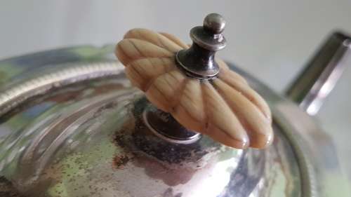 Victorian Britiannia Metal Tea Pot