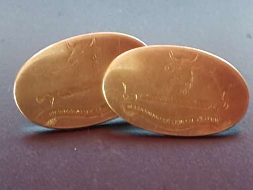 Vintage 9ct gold cufflinks