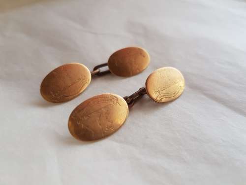 Vintage 9ct gold cufflinks