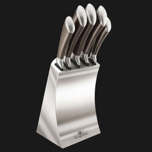 6 pcs knife set with stainless steel stand, Passion Collection