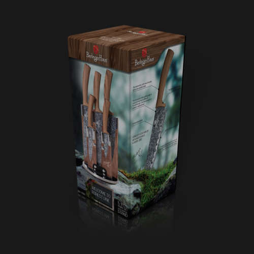 Berlinger haus BH-2160 6 pcs knife set with stand, Forest Line