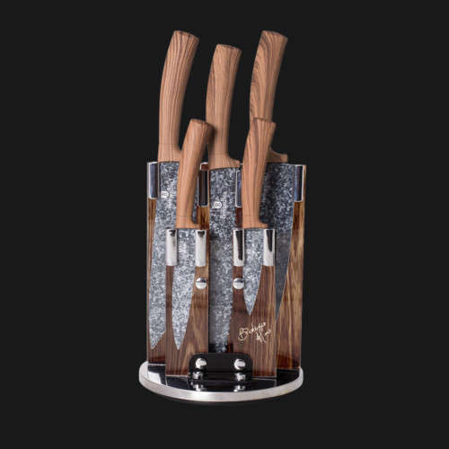 Berlinger haus BH-2160 6 pcs knife set with stand, Forest Line
