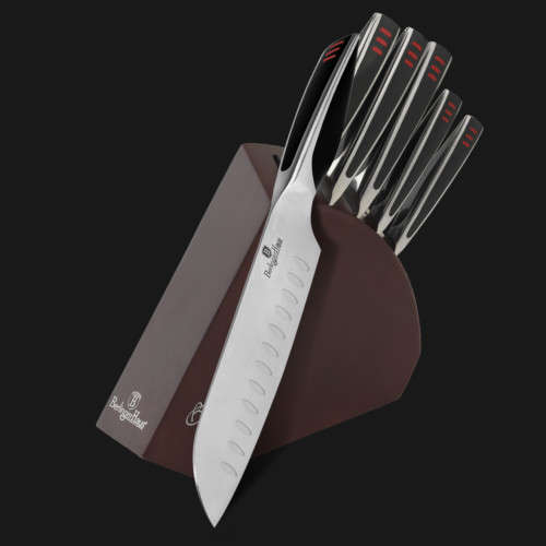 Berlinger Haus BH-2167 6 pcs knife set with wood stand , Phantom Line