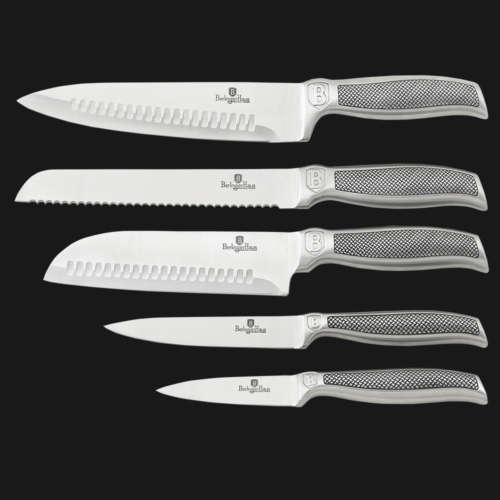 BH-2252 6 pcs knife set with wood stand , Phantom Line