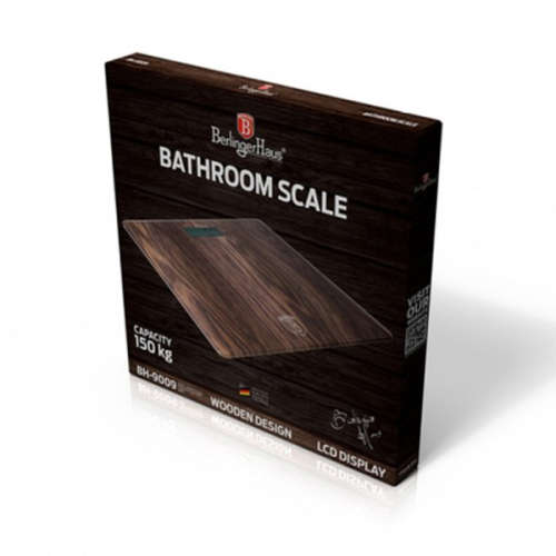 FREE SHIPPING **Berlinger Haus Digital 150KG Bathroom Scale - Wood Texture - Forest Line