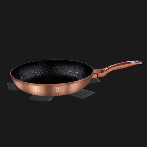 Berlinger Haus 28cm Marble Fry Pan - Rose Gold Metallic Line BH-1510