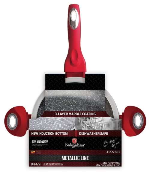 BH-1291 3 pcs set, Burgundy Metallic Line