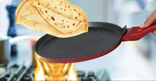 BH-1272 Pancake pan 25 cm, Burgundy Metallic Line