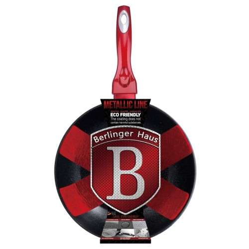 BH-1267 Wok 28 cm, Burgundy Metallic Line