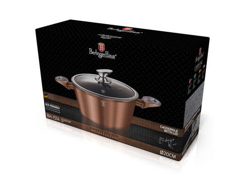 BH-1514 Casserole 20 cm, Rosegold Collection