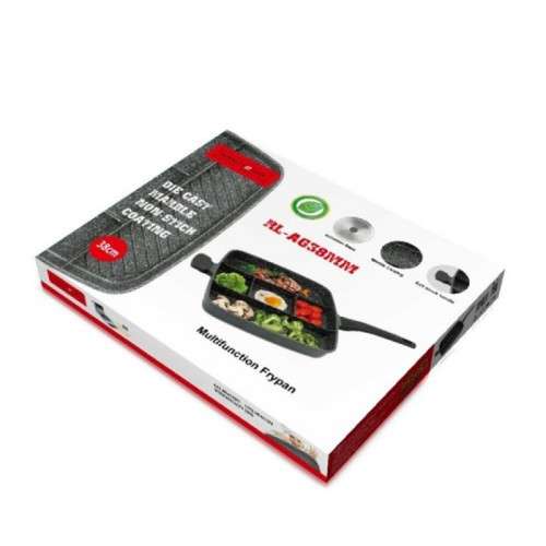 Royalty Line 38cm Marble Coating 5-in-1 Grill & Fry Pan