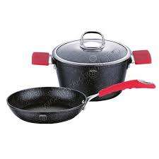 Berlinger Haus 3 pcs frypan set, Black Stone Touch Line