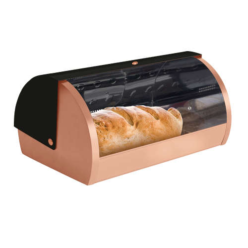 Berlinger Haus Premium Quality Bread Box ¿ Black Rose Gold Collection BH-1735
