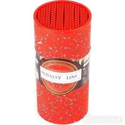 ROYALTY LINE  **5 Pcs Marble Coating Knife Set with Stand RL-5MSTR ** RED COLOR