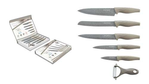 Royalty Line 5 Piece Marble Coating Knife Set - RL-MB5B