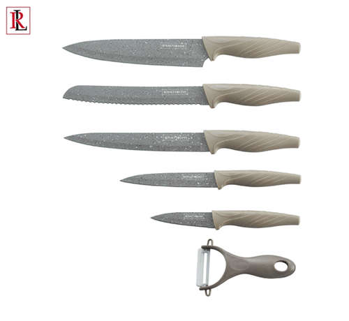 Royalty Line 5 Piece Marble Coating Knife Set - RL-MB5B