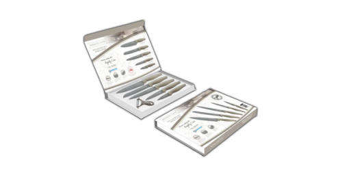 Royalty Line 5 Piece Marble Coating Knife Set - RL-MB5B