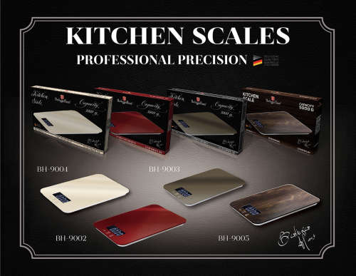 Berlinger Haus Digital 5Kg Kitchen Scale ¿ Burgundy Metallic Line BH-9002