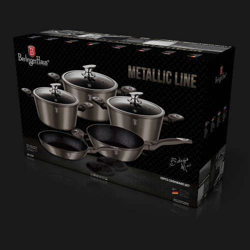 Berlinger Haus BH-1219 10 pcs cookware set, Carbon Metallic Line