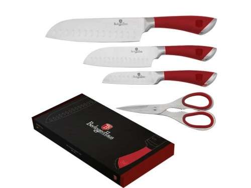 BERLINGER HAUS BH-2053 4 pcs knife set with scissors, Velvet Chef Line