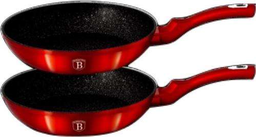 **BERLINGER HAUS 2-PIECE FRYPAN SET - BURGUNDY METALLIC