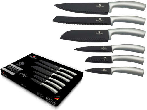 **Berlinger Haus BH-2391, 6 pcs knife set, Black Royal Collection