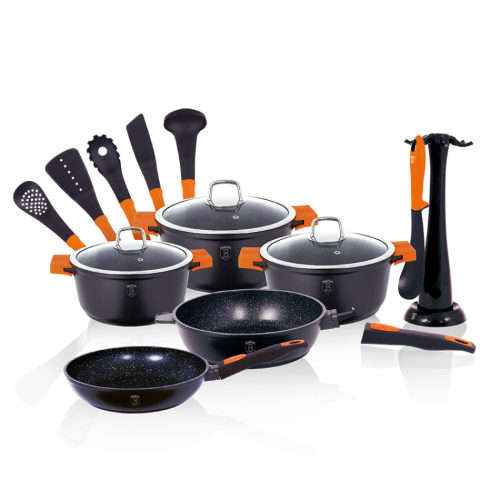 BERLINGER HAUS BH-1114 15 pcs cookware set, Granit Diamond Line