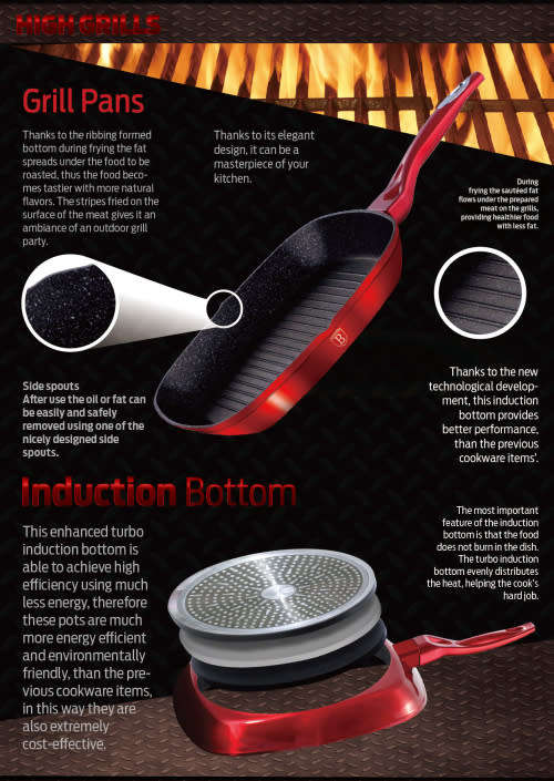 Berlinger Haus 3-Piece Metallic Marble Coated Set