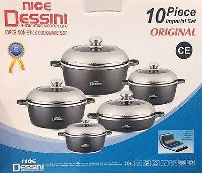 10 Piece Dessini Cookware Set