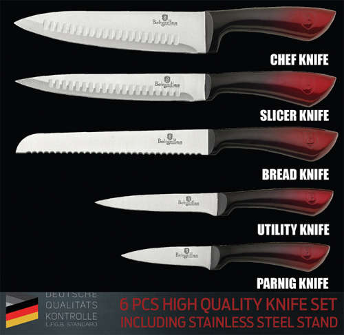 Berlinger Haus 6 Piece Stainless Steel Knife Set,BH-2176