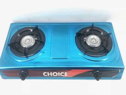 2 PLATE STAINLESS STEEL GAS STOVE *** THICK BODY