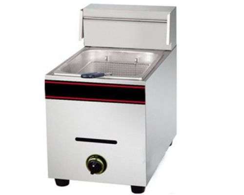 Stainless Steel Commercial Grade 1-Tank 1-Basket 5L Gas Fryer