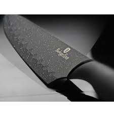 Berlinger Haus Granit Diamond Line 5 pcs knife set with marble coating, gray / black, BH-2306