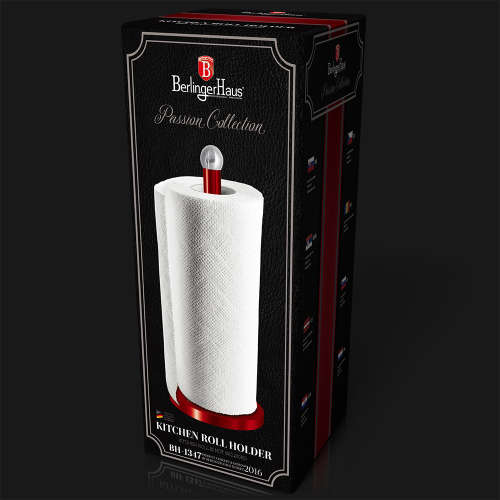 Berlinger Haus Kitchen roll holder, metallic red BH-1347