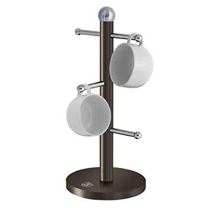 **FREE SHIPPING**Berlinger Haus Premium Metallic Carbon 6-Cup Mug Tree,BH-1351